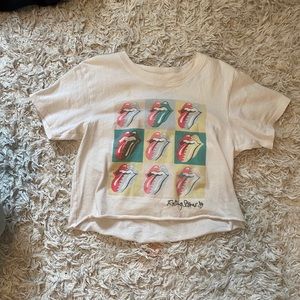 Rolling Stones cropped shirt